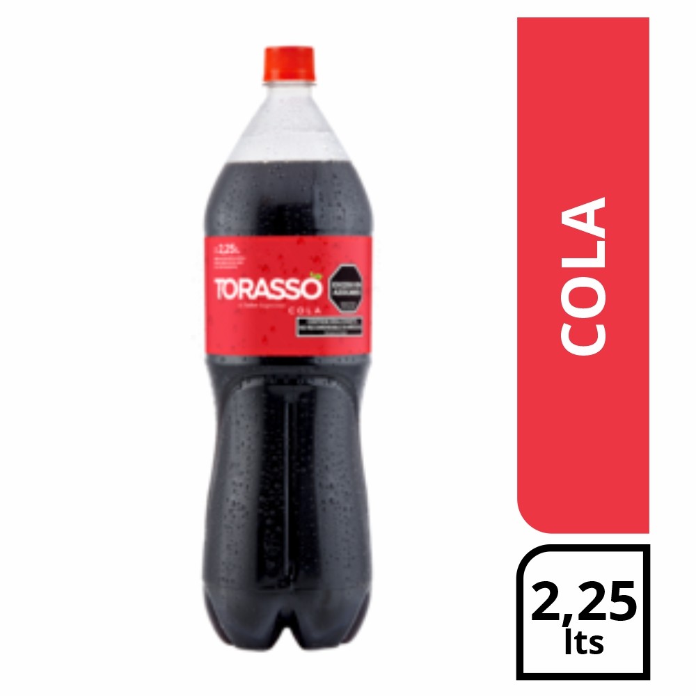 Gaseosa Torasso Cola  2,25l x 6u