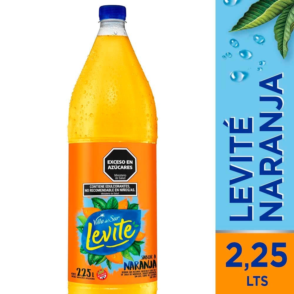Agua Saborizada Levite Naranja 2,25l x 6u
