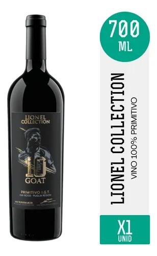 Vino Goat Primitivo MESSI 750ml x 6u