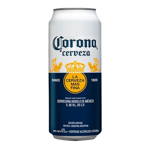 Cerveza Corona 0.0 Lata  473ml x 24u
