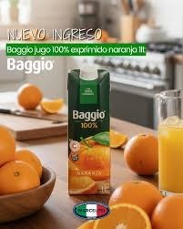 Jugo Baggio Naranja 100% Exprimido 1l x 12u