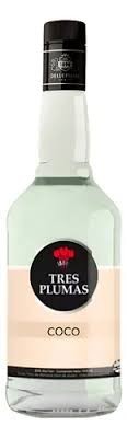 Licor Tres plumas coco 750ml x 6u