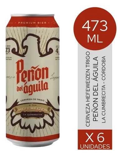 Cerveza Peñon Del Aguila Hefeweizen Lata 473ml x 6u