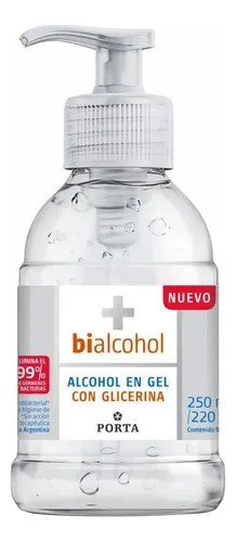 Bioalchol Gel Neutro C/Valvula Dosificadora 250ml x 12u