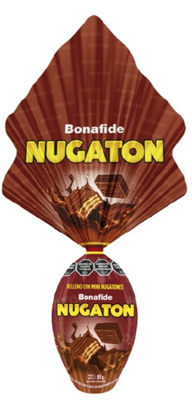 Huevo de Pascua Nugaton de Leche Bonafide  91gr x 1u