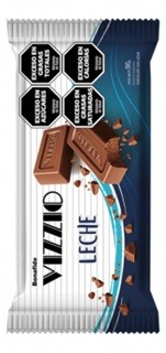 Tableta Chocolate Leche Vizzio 90gr x 12u
