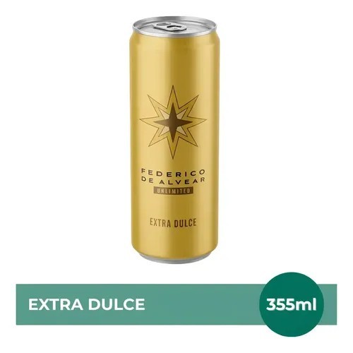 Espumante Federico de Alvear Extra Dulce Lata 355ml x 24u
