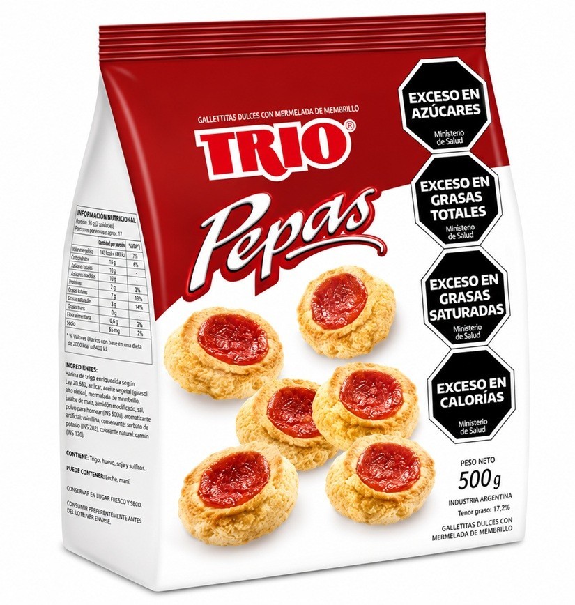 Pepas Extra Familiar Trio 500gr x 10u