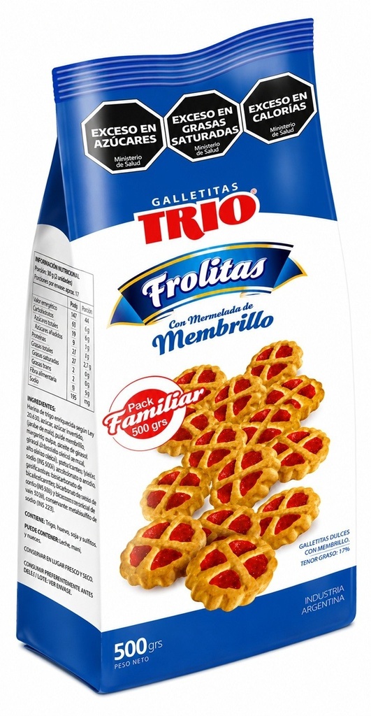 Frolitas Membrillo Extra Familiar Trio 500gr x 10u