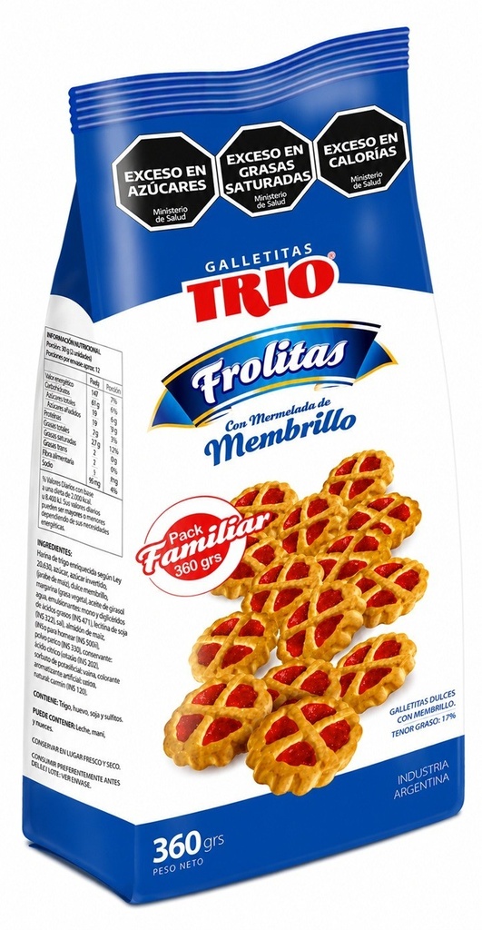 Frolitas Membrillo Familiar Trio 300gr x 12u