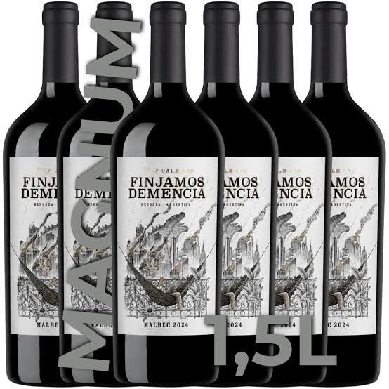 Vino Finjamos Demencia Malbec Botellon 1,5l x 6u