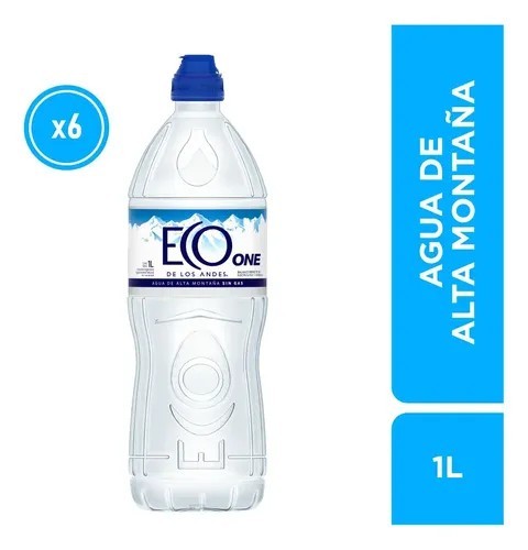 Agua Eco de los Andes One C/Pico Sport 1l x 1u