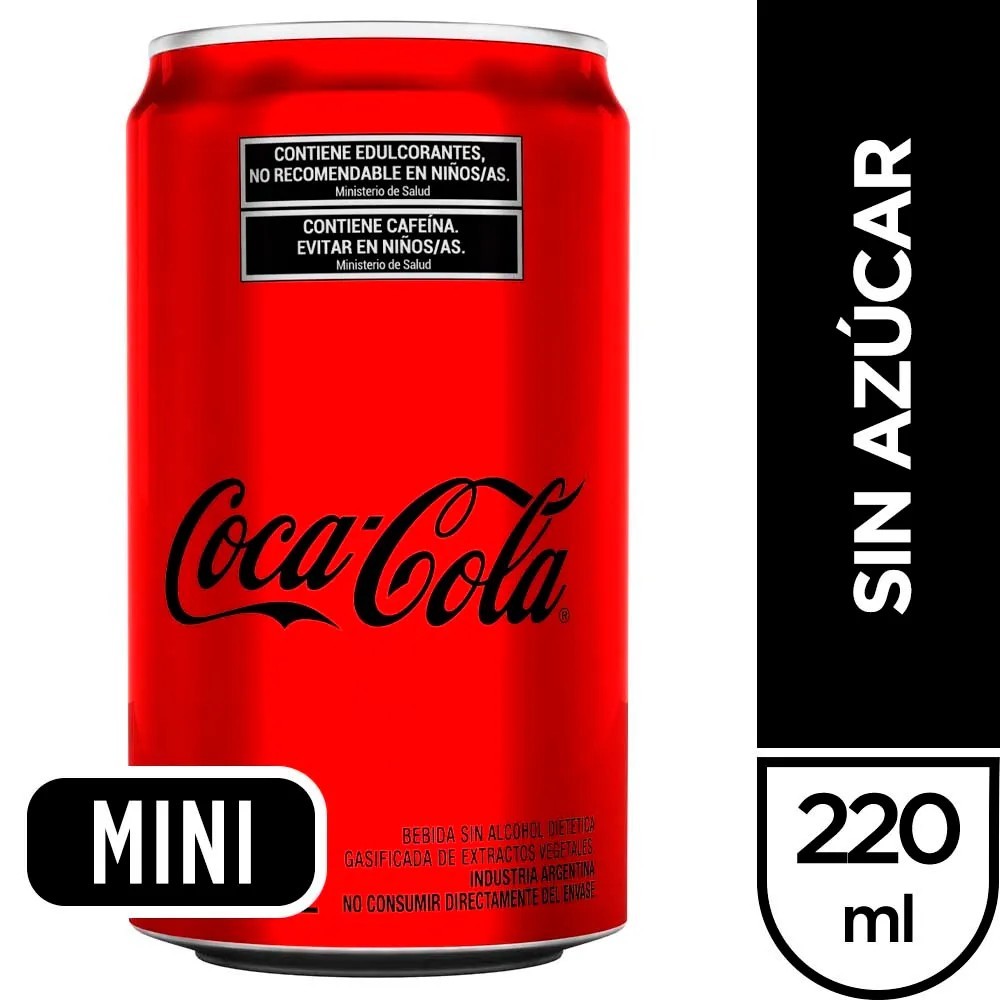 Gaseosa Coca Cola Zero Lata 220ml x 8u