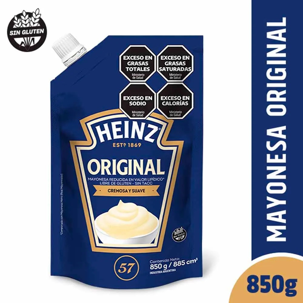 Mayonesa Heinz Doypack 850gr x 1u