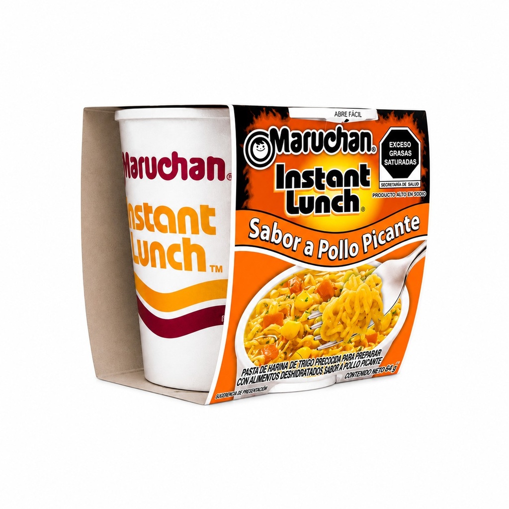 Maruchan Lunch Pollo Picante 64gr x 12u