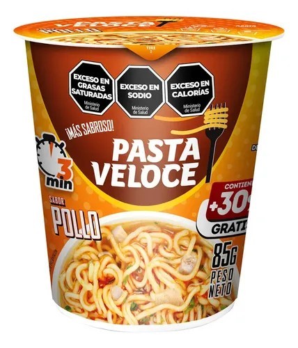 Vaso Veloce Pollo 85gr x 24u
