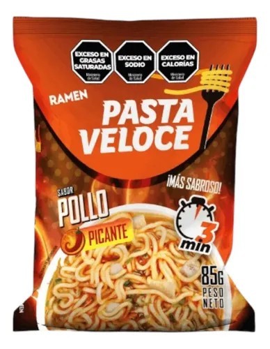Ramen Veloce pollo picante Unidad 85gr x 1u