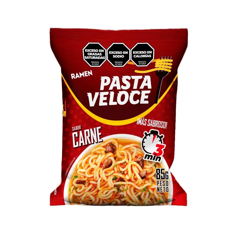 Ramen Veloce Carne Unidad 85gr x 1u