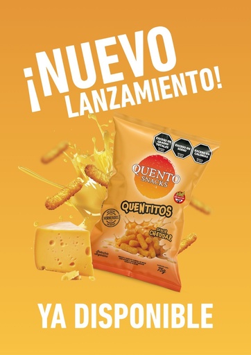 [228135] Quentitos Cheddar 75gr x 18u