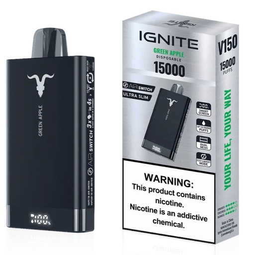 [505004] Vap Ingnite V150 Pro Green apple 1 x 5u