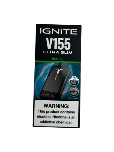 [505006] Vap Ingnite V155 Ultra Slim Matte Black menthol 1 x 5u