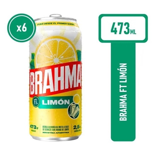 [109245] Cerveza Brahma Limon 473ml x 24u