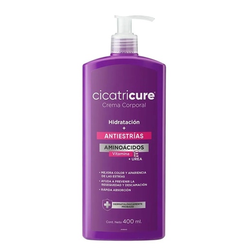 [301092] Crema Cicatricure Hidratante antiestrias 400ml x 12u
