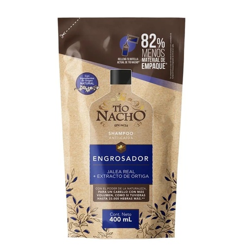 [301098] Shampoo Tio Nacho Engrosador Doypack 400ml x 6u