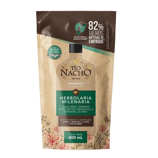 [301100] Shampoo Tio Nacho Herbolar Doypack 400ml x 6u