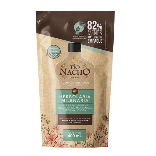 [301101] Acondicionador Tio Nacho herbolar Doypack 400ml x 6u