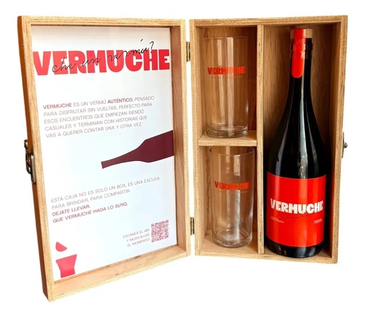 [123015] Vermuth Box Vermuche (vermuche + 2 vasos) 750ml x 1u
