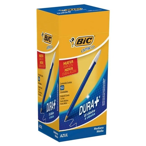 [403015] Lapicera Bic Opaco Azul x 50u