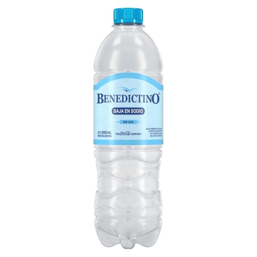 [101011] Agua Benedictino Sin Gas 500ml x 12u