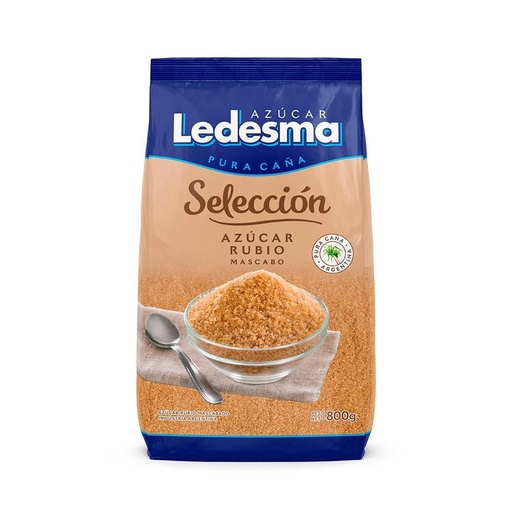 [204004] Azucar Ledesma Rubio Mascabo 800gr x 6u
