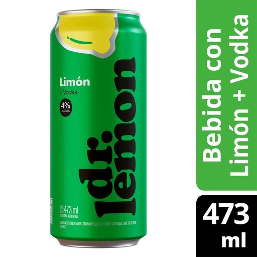 [106008] Dr Lemon Limon Lata 473ml x 24u