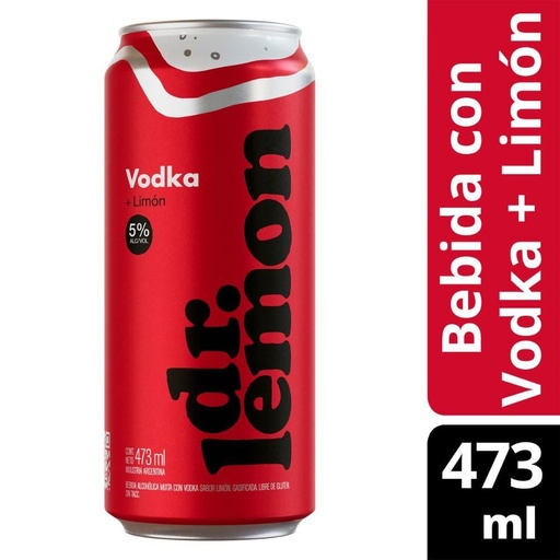 [106009] Dr Lemon Vodka Lata 473ml x 24u