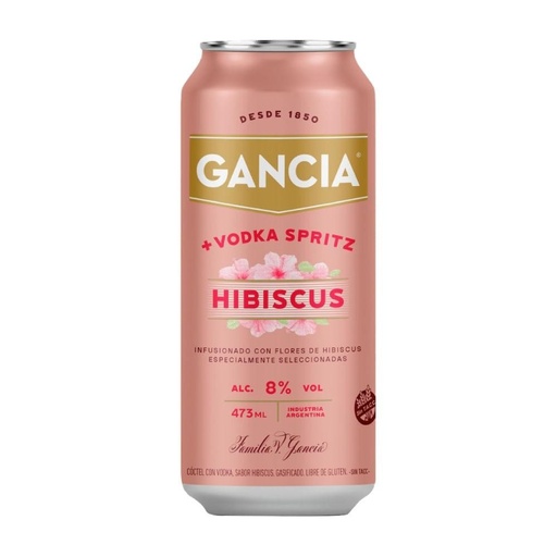 [106019] Gancia Hibiscus Vodka Lata 473ml x 24u