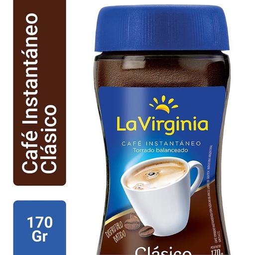[208007] Café Instantaneo Lavirginia Clasico Frasco 170gr x 6u