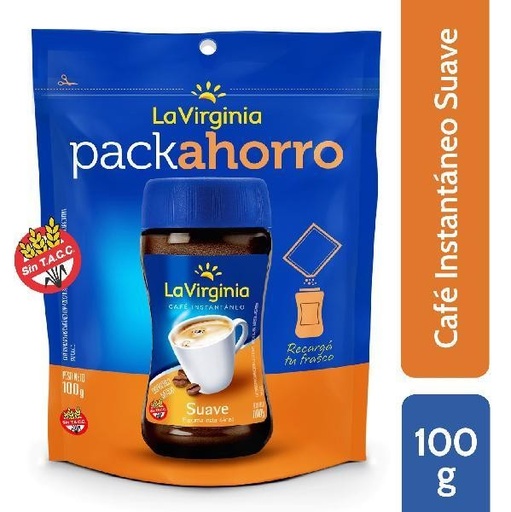 [208013] Café Instantaneo Lavirginia Suave Doypack 100gr x 10u