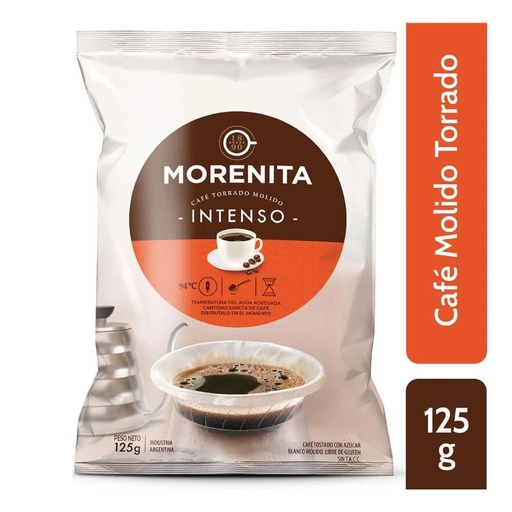 [208022] Cafe Molido Morenita Intenso 125gr x 12u