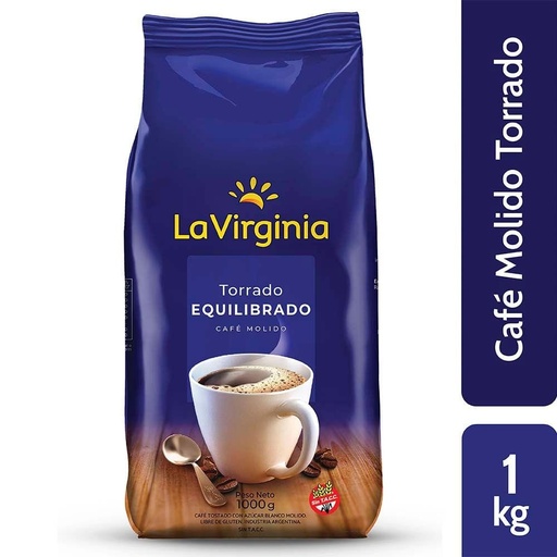 [208026] Cafe Molido Torrado Equilibrado Lv 1kg x 6u