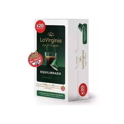 [208047] Capsulas La Virginia Expresso Equilibrado x20caps Display 140gr x 1u