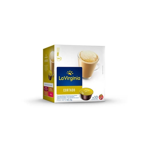 [208057] Capsulas La Virginia Cortado Dolce Gusto Display 62,5gr x 1u