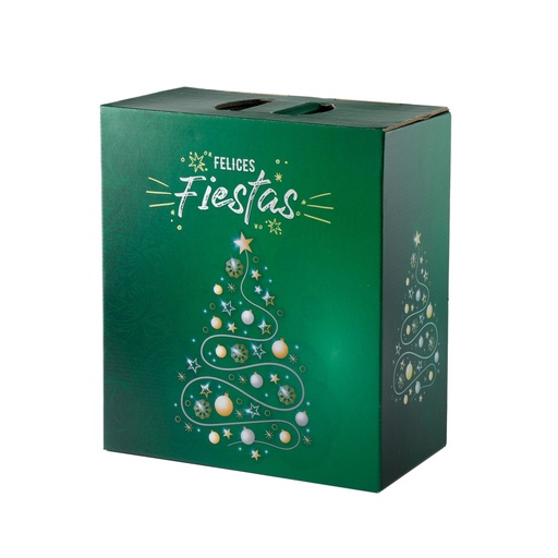 [209002] Caja Navideña Intermedia Verde  x 1u