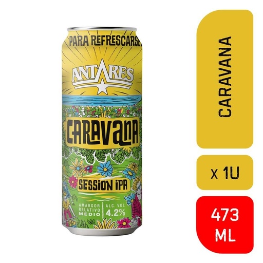 [109017] Cerveza Antares Caravana Lata 473ml x 6u