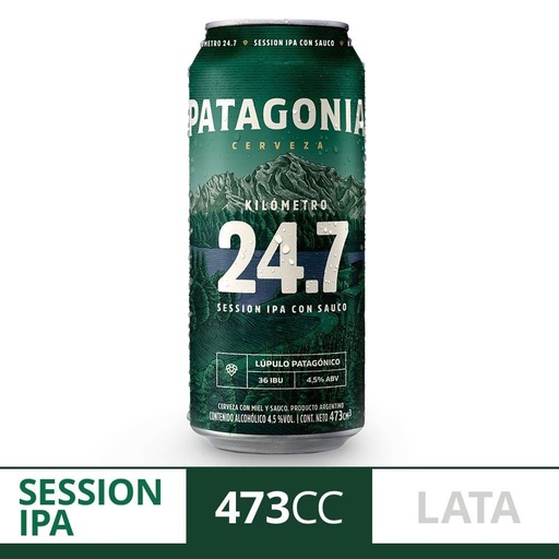 [109113] Cerveza Patagonia Ipa 24.7 Lata 473ml x 24u