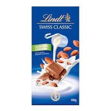 [211029] Lindt Milk Almond 100gr x 12u