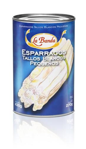 [212009] Esparragos Tallos Blancos Pequeños La Banda 400gr x 24u