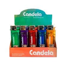 [501002] Encendedor Candela Clasico Transparente  x 25u
