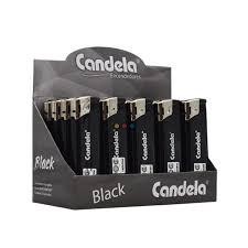 [501003] Encendedor Candela Electronico Black  x 20u
